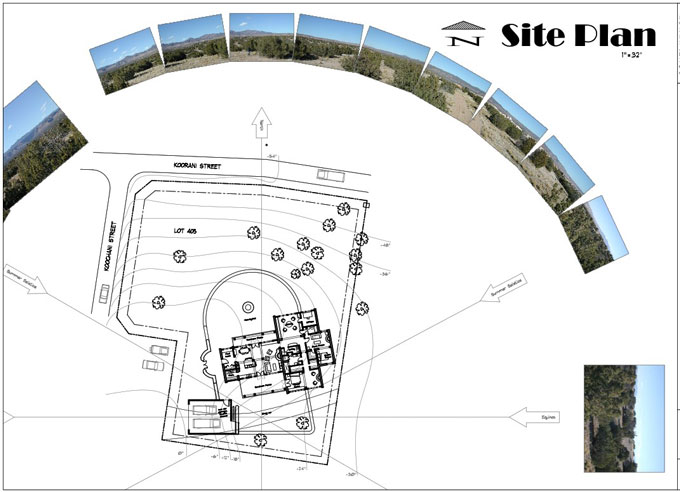 Example of schematic site plan