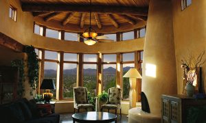 Straw bale casita near Santa Fe