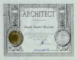 Colorado Licensed Architect 2002