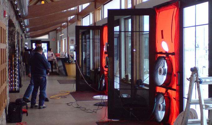 multiple blower door test